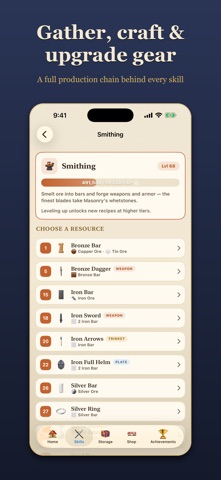 Quiet Grind — Idle RPG iPhone screenshot