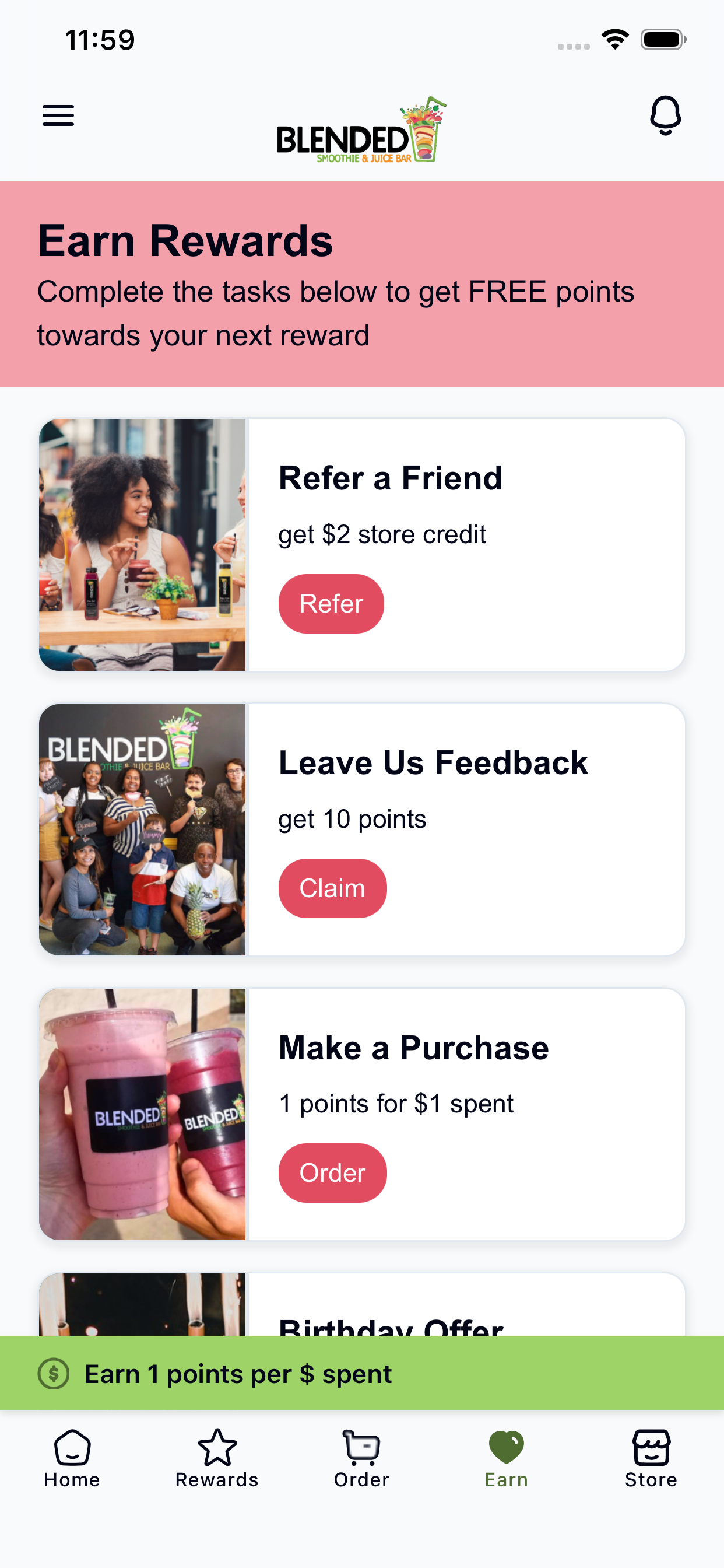 Blended Smoothies Rewards screenshot 5