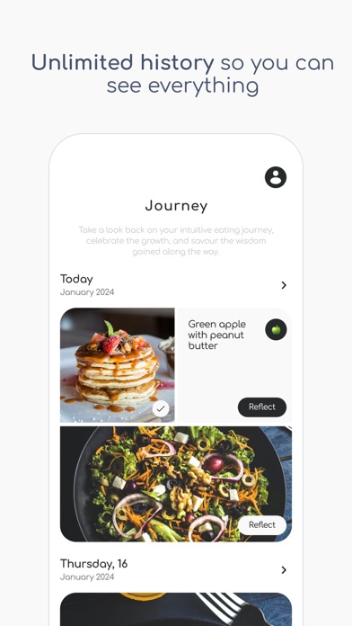 Intuitive Eating Diary - Munch iPhone screenshot 7 - Health & Fitness app