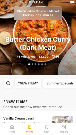 Bhanu Indian Cuisine Screenshot