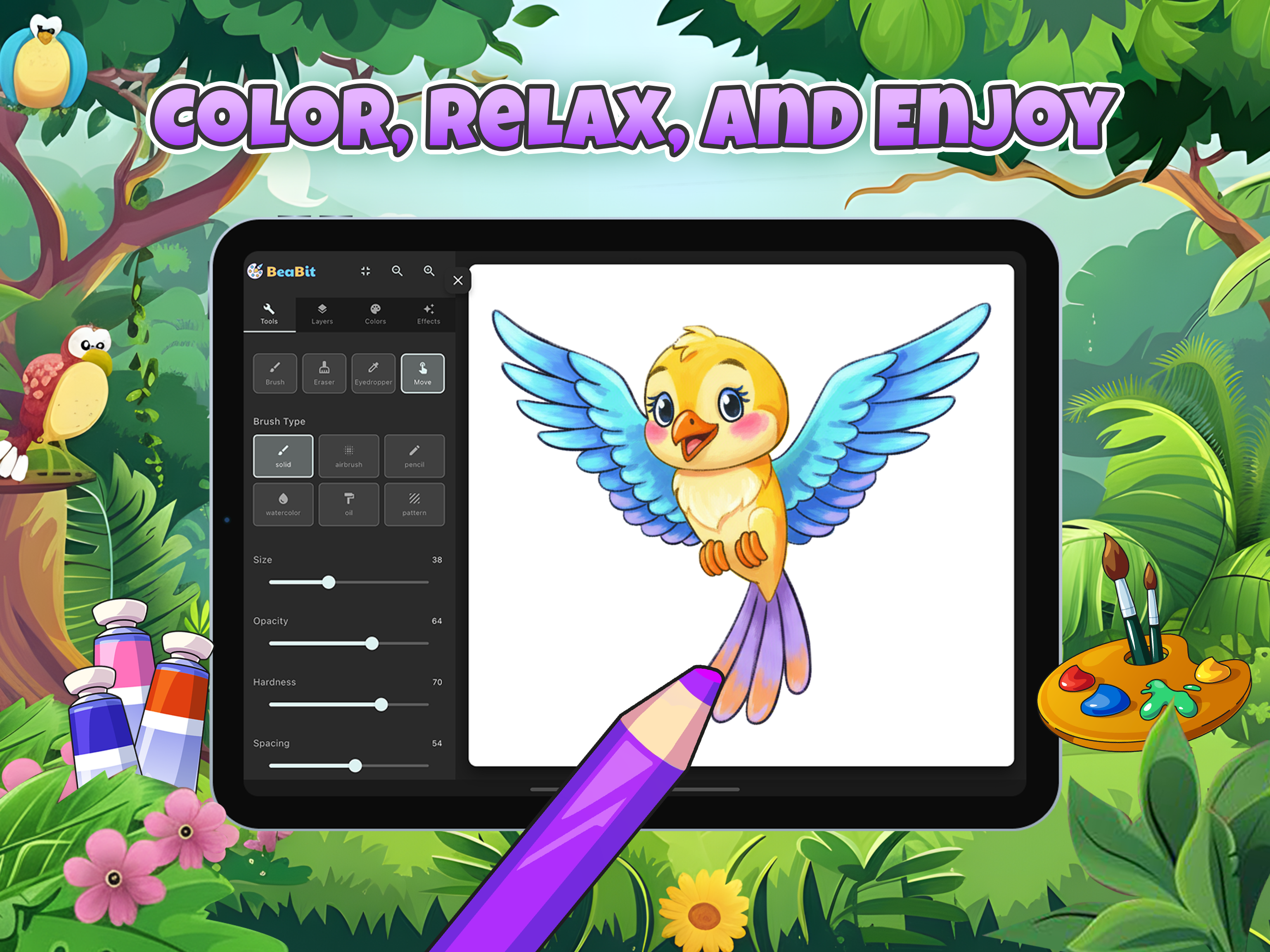 BeaBit - Animals Coloring Book