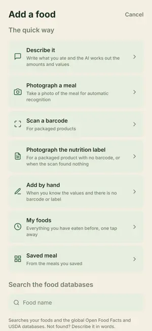 Balanza: photo calorie counter screenshot 2