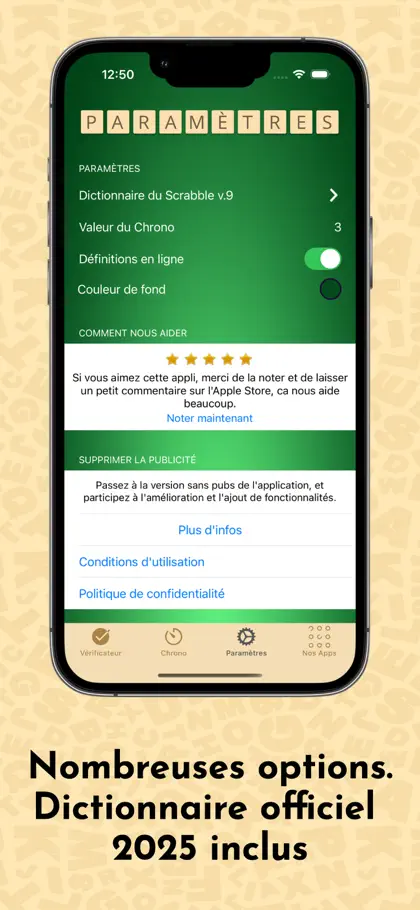 Screenshot 4 di 6 di Vérificateur Mots du SCRABBLE®