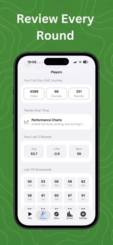 Disc Golf Scorecard + Stats Screenshot 9 of 10