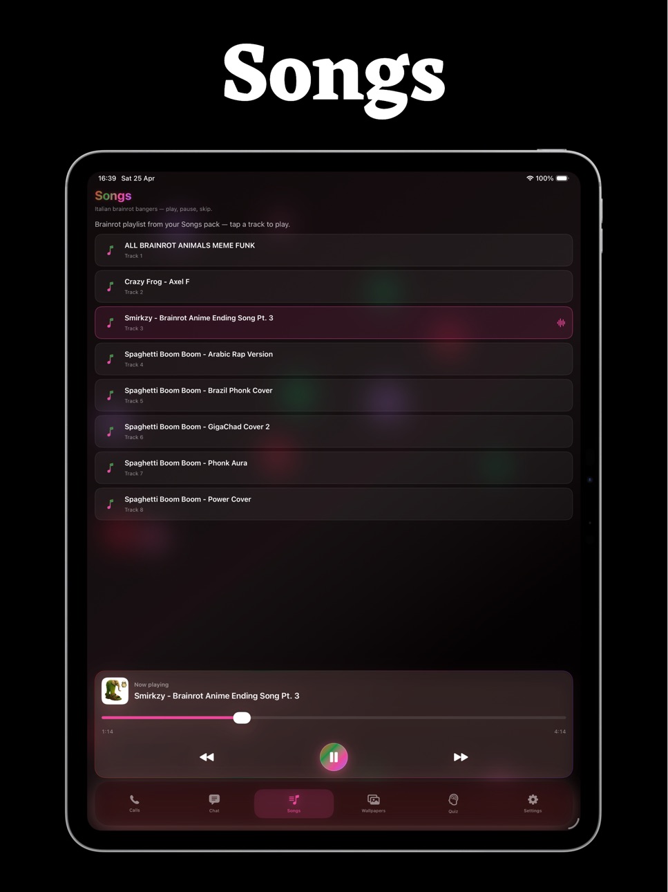 iPad screenshot
