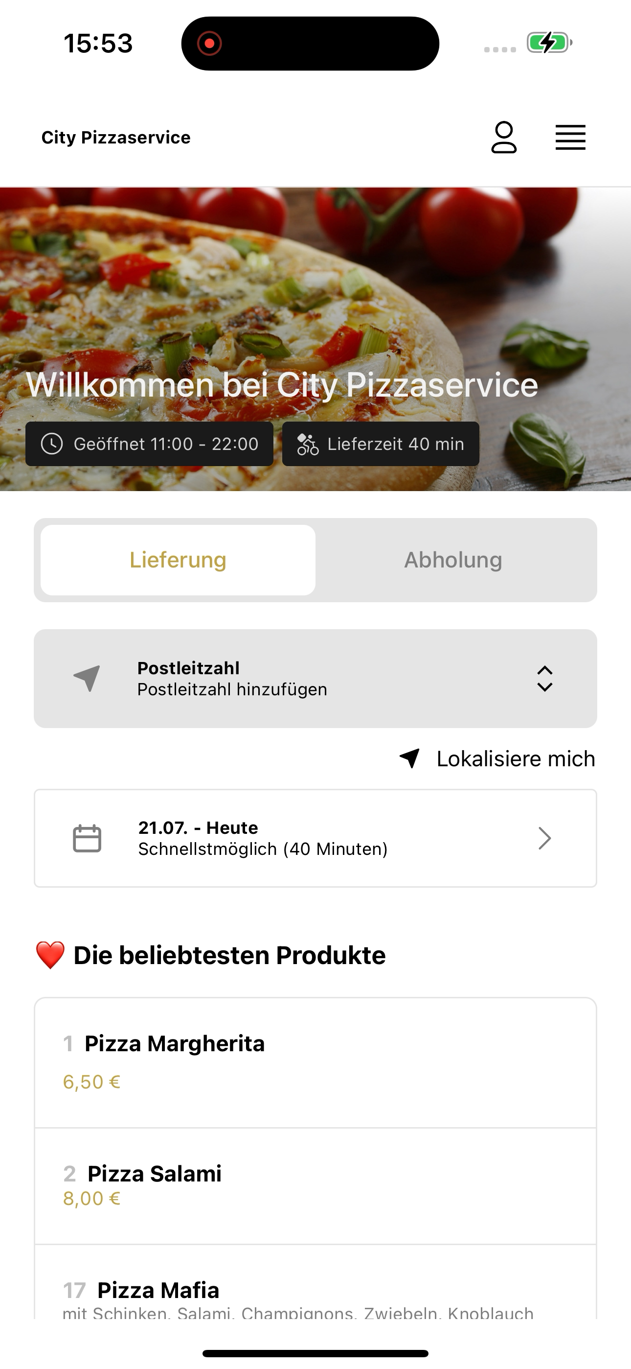 City Pizzaservice Herzberg screenshot 5