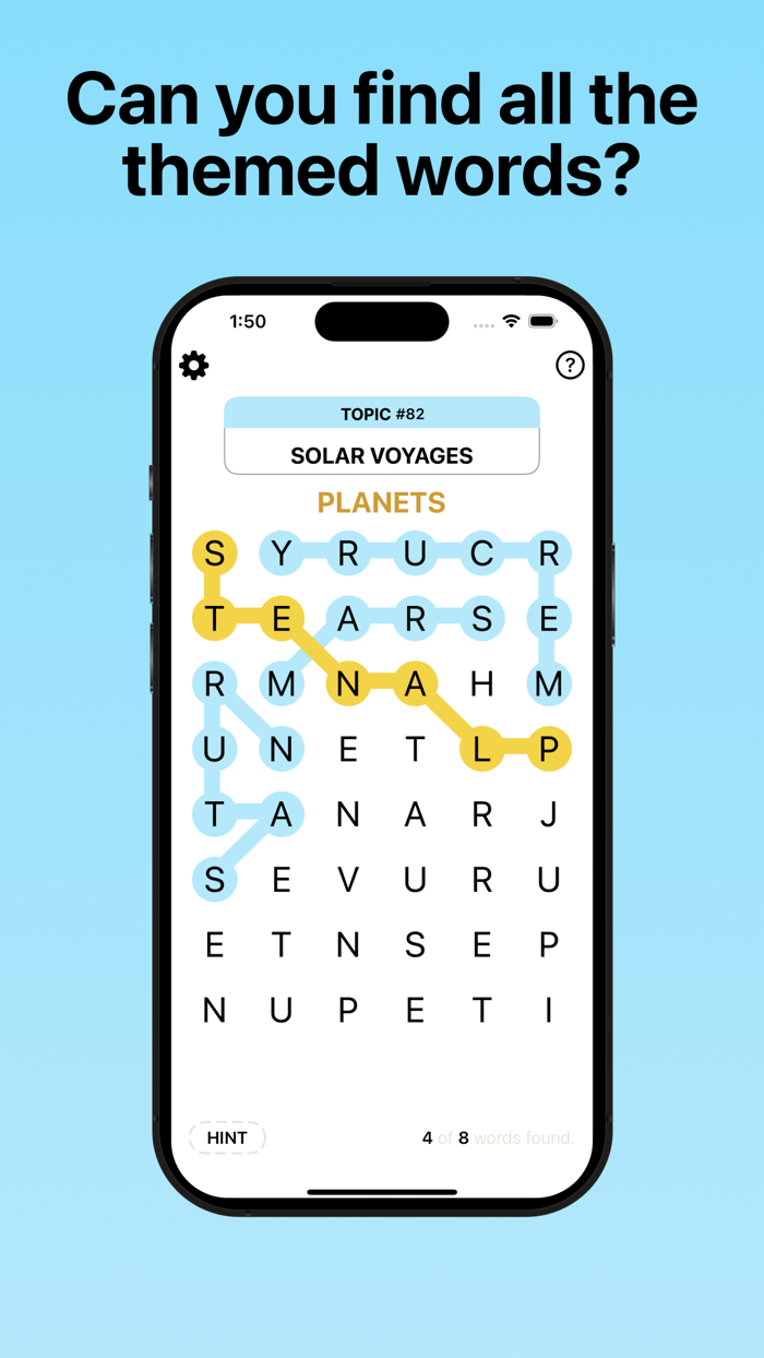 Topics Hidden Word Search