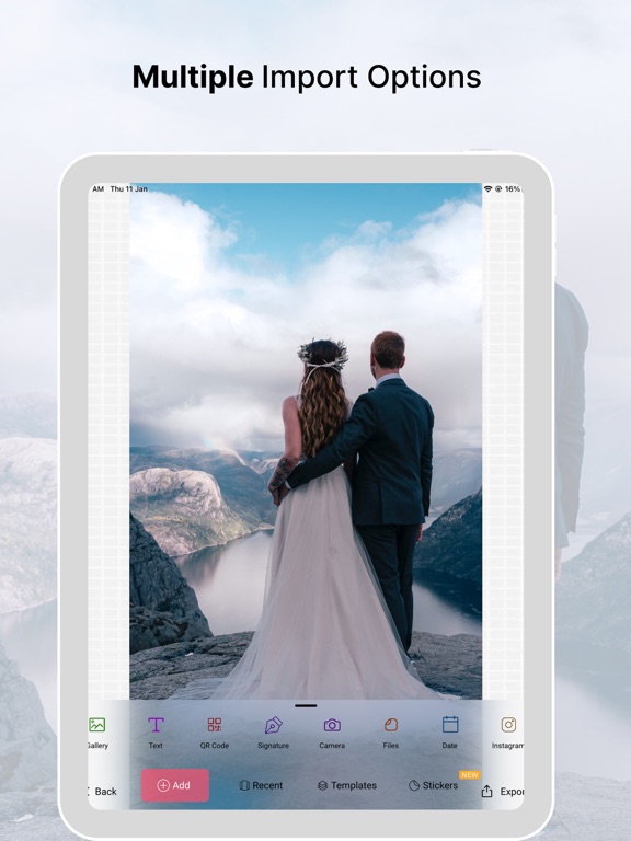 eZy Watermark Photos Lite iPad screenshot 10 - Photo & Video app