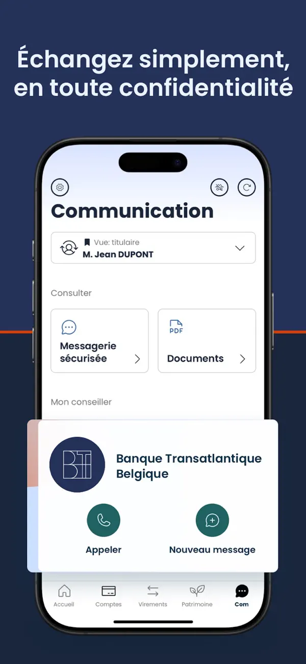 Screenshot #2 pour BTB Mobile Banking