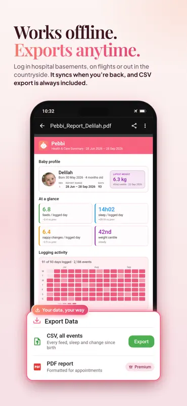 Pebbi: Newborn Baby Tracker screenshot 10 of 10