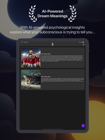 Dream Meaning AI: Dreamcatcher iPad screenshot