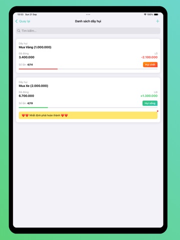 Sổ Hụi: Quản Lý Hụi 4.0 iPad screenshot
