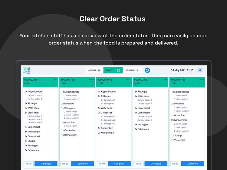 Kitchen Display Screen