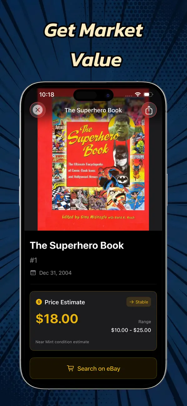 #2. Comic Book Scanner & Value App (iOS) Ved: Arbab Ashraf
