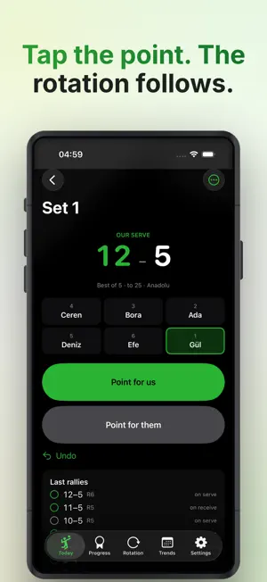 Volleyball Score: Rotations screenshot 3