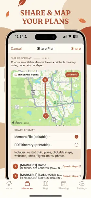 Memora Trips screenshot 2