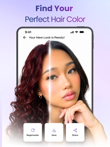 Glamio: Hairstyle Changer iPad screenshot