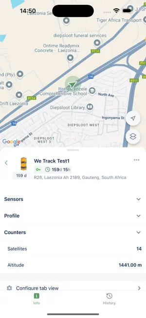 tracking DOT KZN screenshot 2