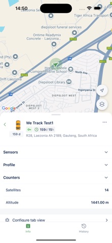 tracking DOT KZN screenshot