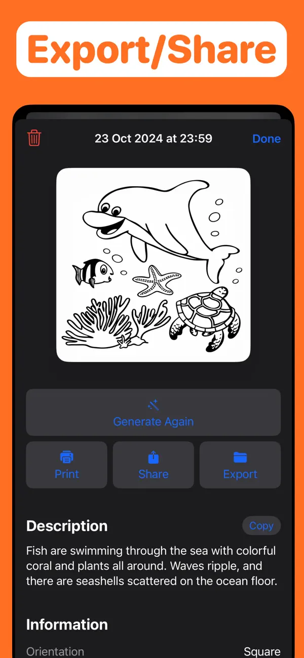 #5. Coloring Page Generator AI (iOS) От: Axel Le Pennec