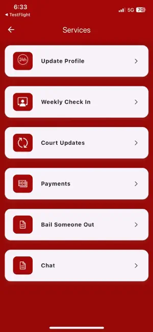 Bail Hotline Customer screenshot 1