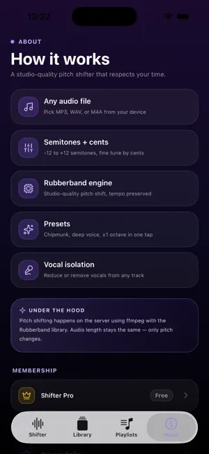 PitchShift: Song Key Changer screenshot 4