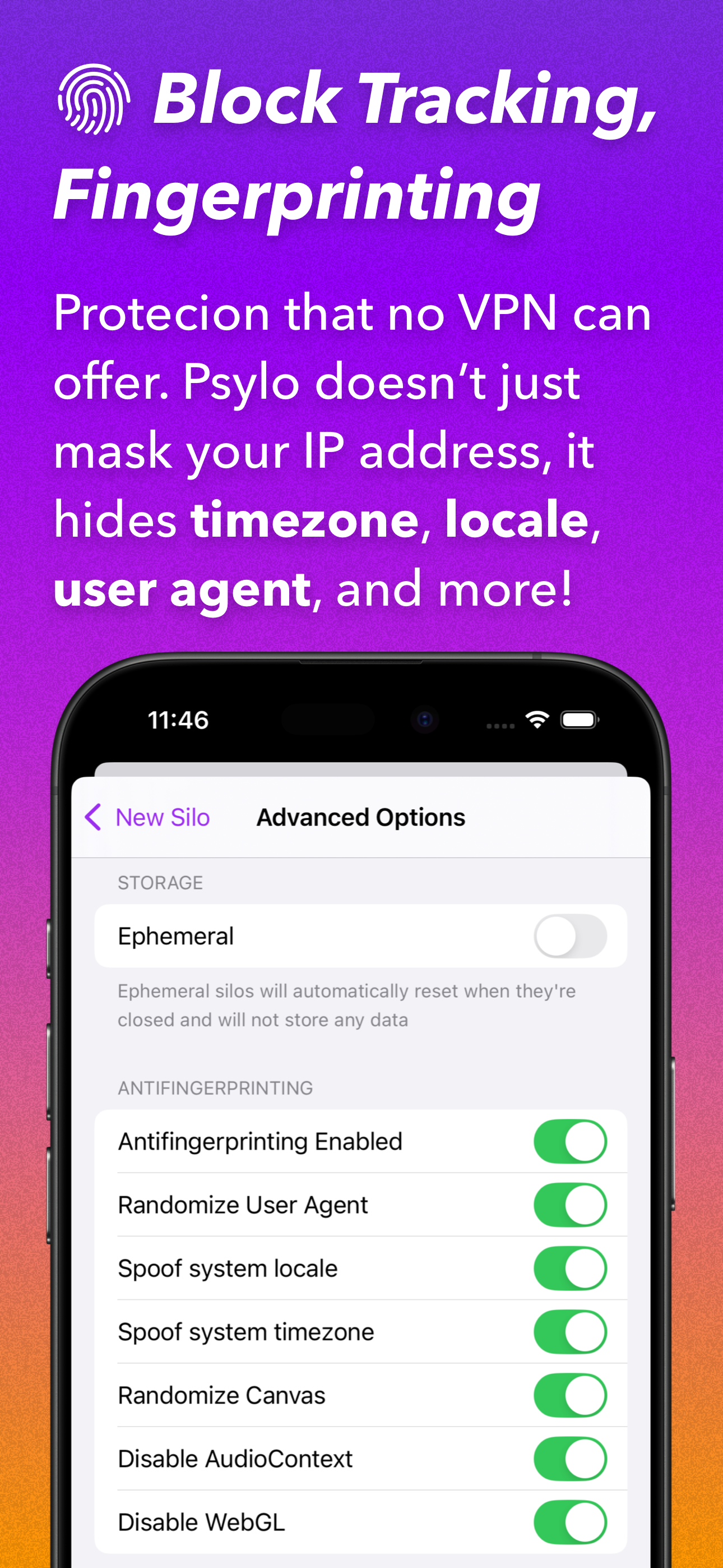 Psylo: Privacy Browser & Proxy screenshot 5