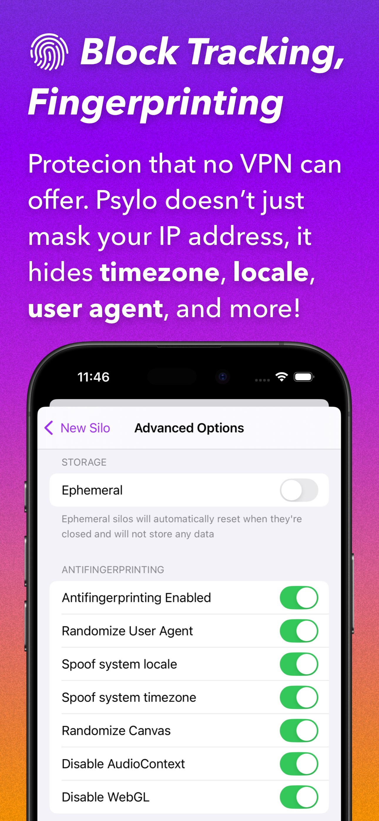 Psylo： Privacy Browser & Proxy 截图 5