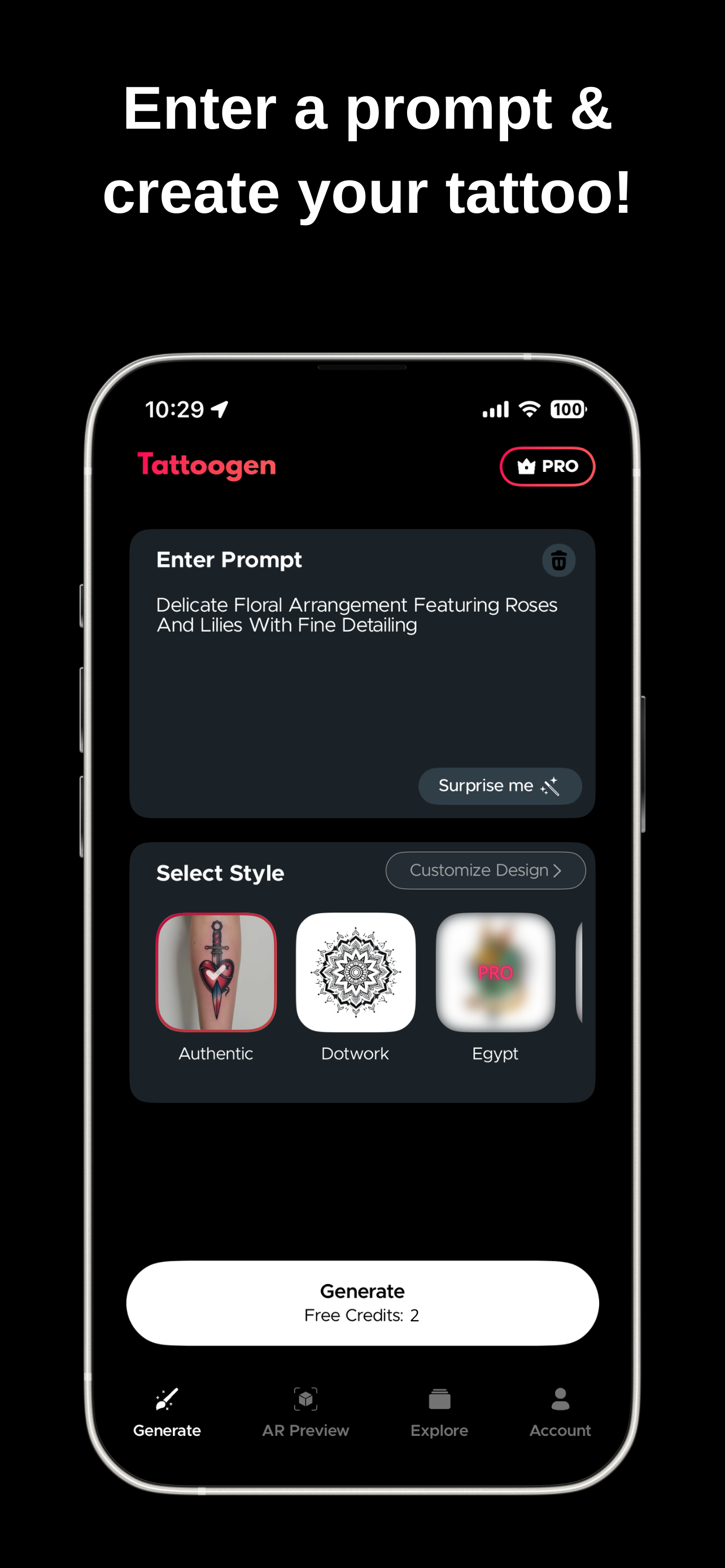 Tattoogen: AI Tattoo Designer