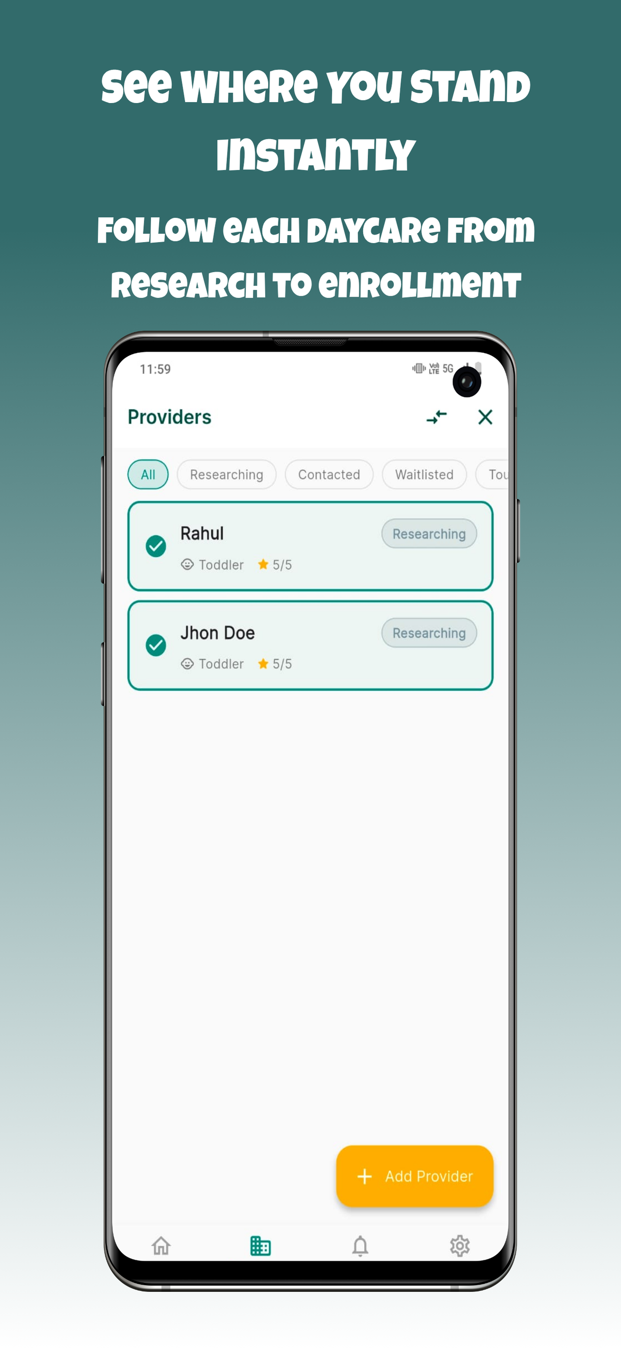 WaitNest: Daycare Waitlist App screenshot 3