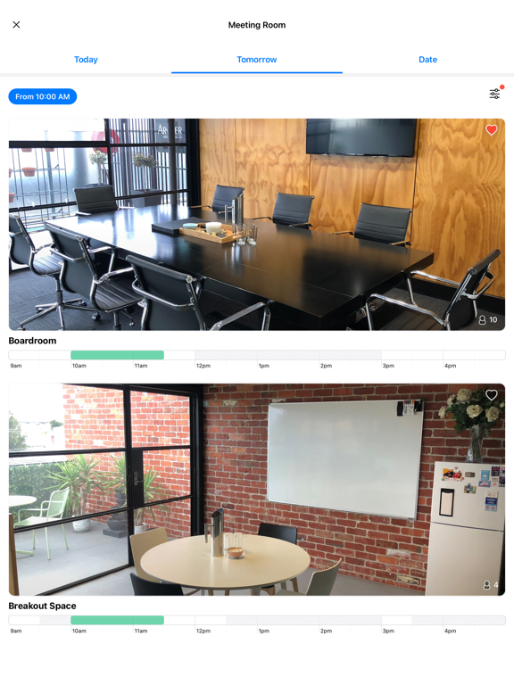 OfficeOurs Melbourne iPad screenshot