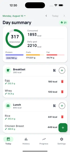Nutriva — Calorie Counter screenshot 1
