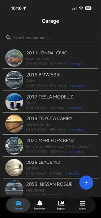 Vehicle Maintenance Trackerのスクリーンショット（1/3）