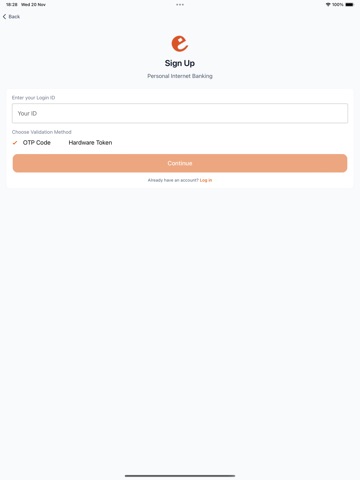 GTBank UK eToken iPad screenshot