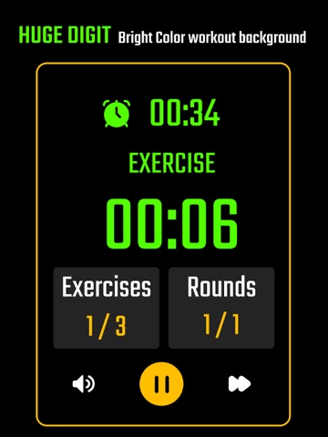 TABATA Timer Interval Timer iPad screenshot