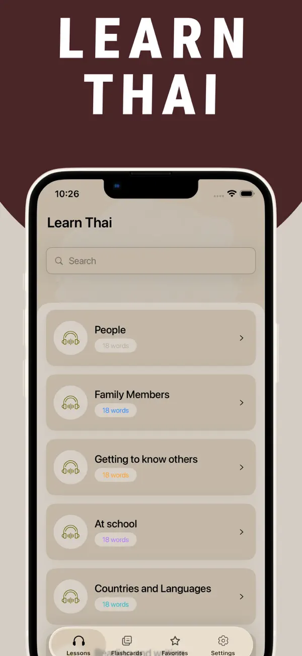 Screenshot #1 pour Learn Thai - Lentil