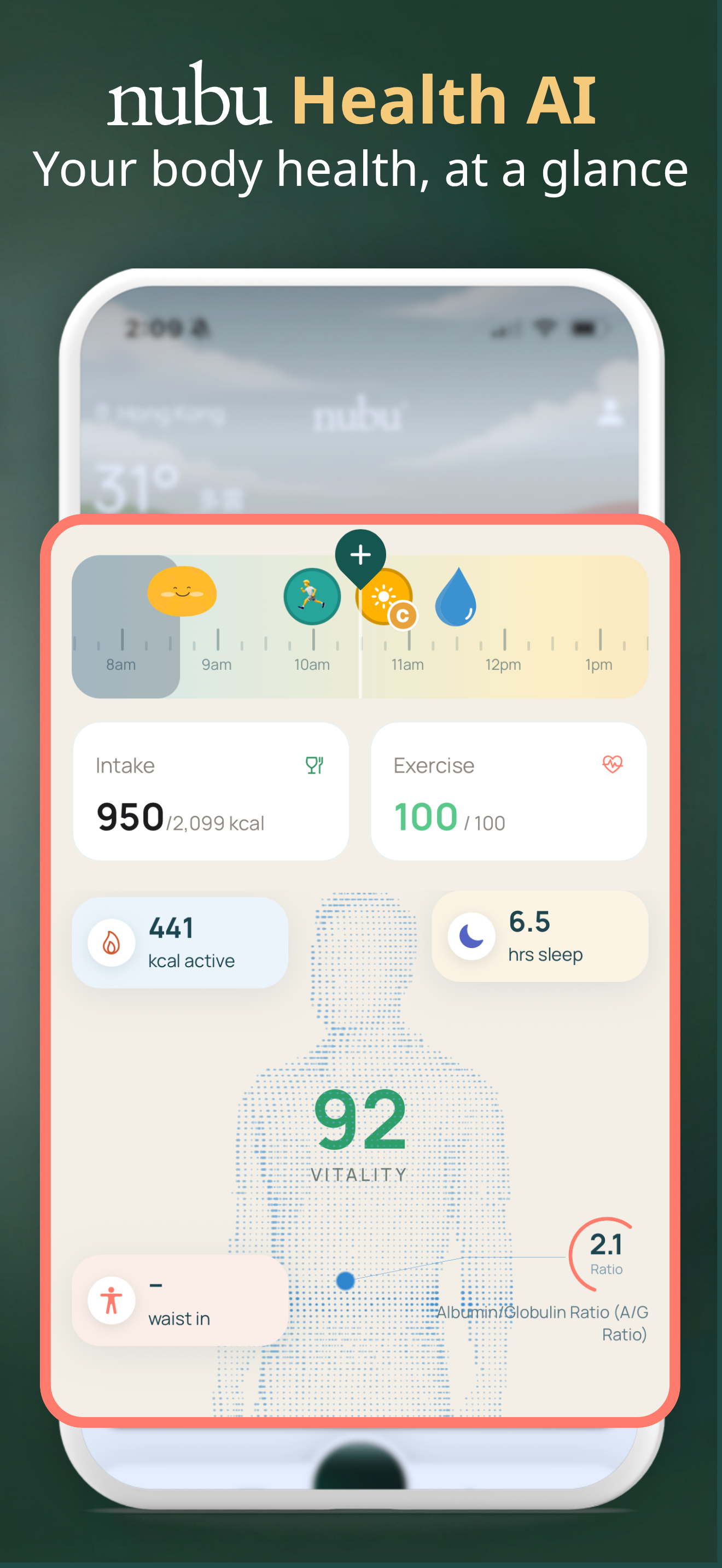 nubu - Blood Test, Calorie AI screenshot 2