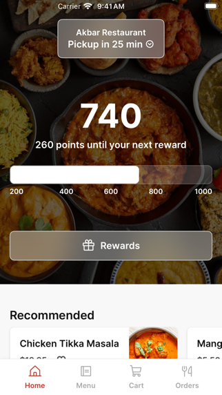 Akbar Restaurant To Go app screenshot