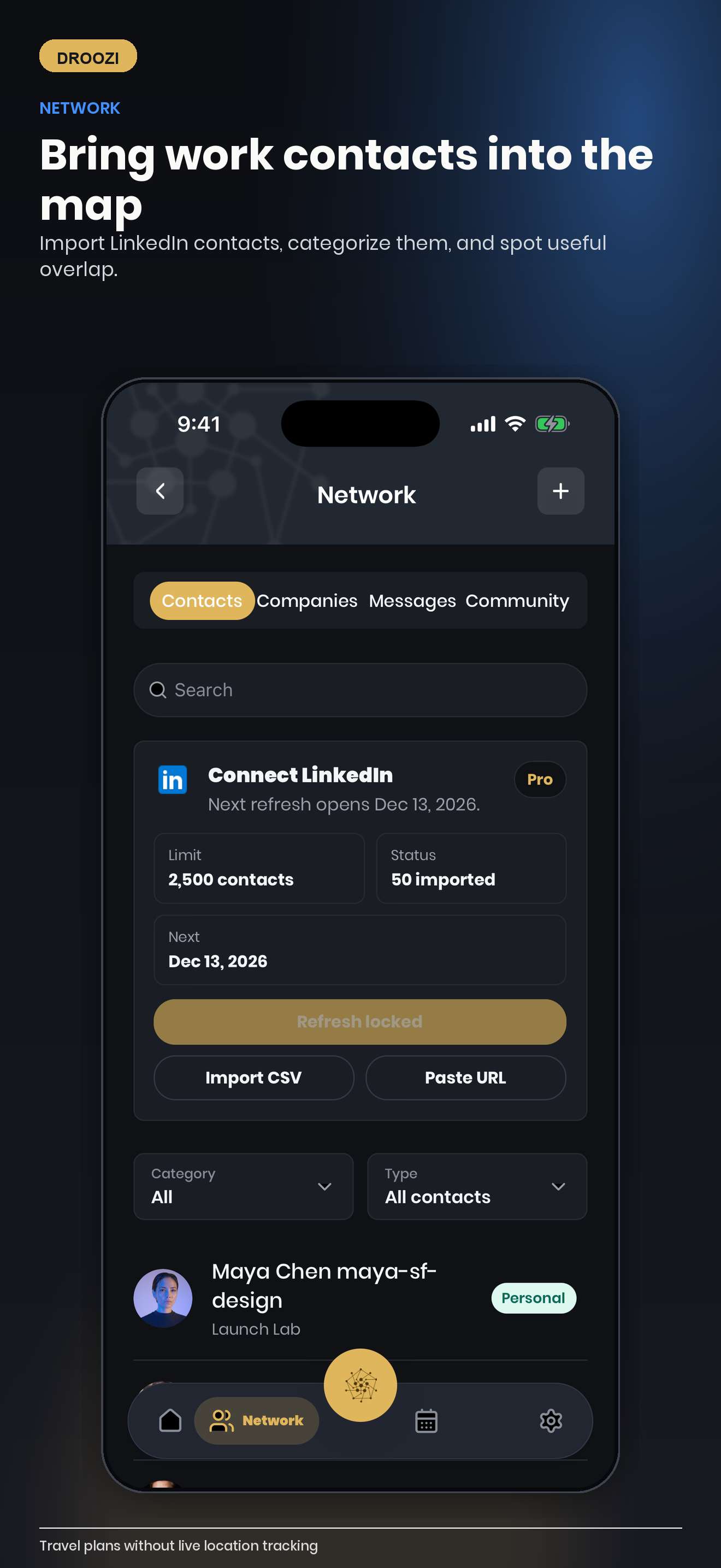 Droozi: Travel Networking screenshot 7