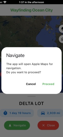 Ocean City Parking Spot Finder screenshot
