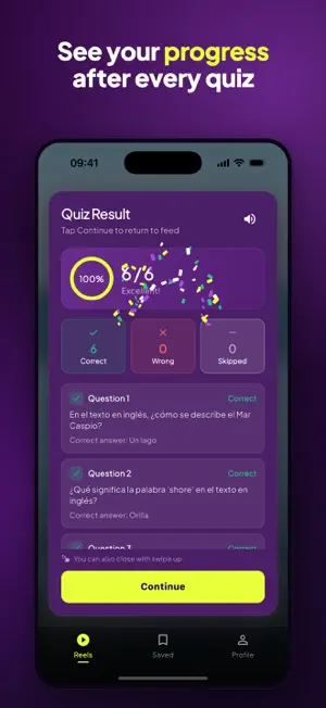 Reelingo: Learn English Reels screenshot 4