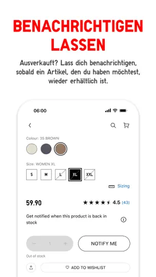 Screenshot von UNIQLO - LifeWear auf dem iPhone 5