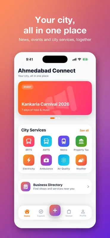 Ahmedabad Connect screenshot 1 of 6