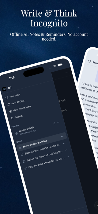 Jot – Offline Notes & AI Screenshot 1 of 8