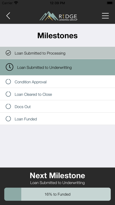 RidgeWay Lending Screenshot