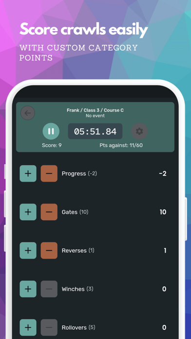 RC Crawl Scorekeeper Screenshot