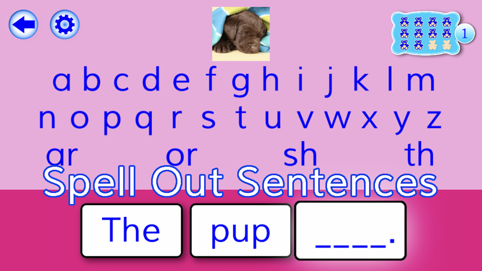 #9. SENTENCE READING MAGIC (iOS) Podle: PRESCHOOL UNIVERSITY