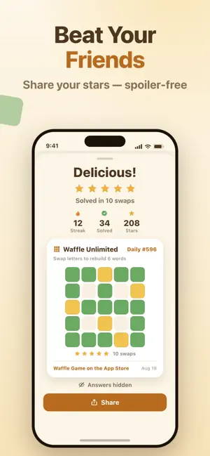 Waffle Game: Daily Word Puzzle screenshot 2