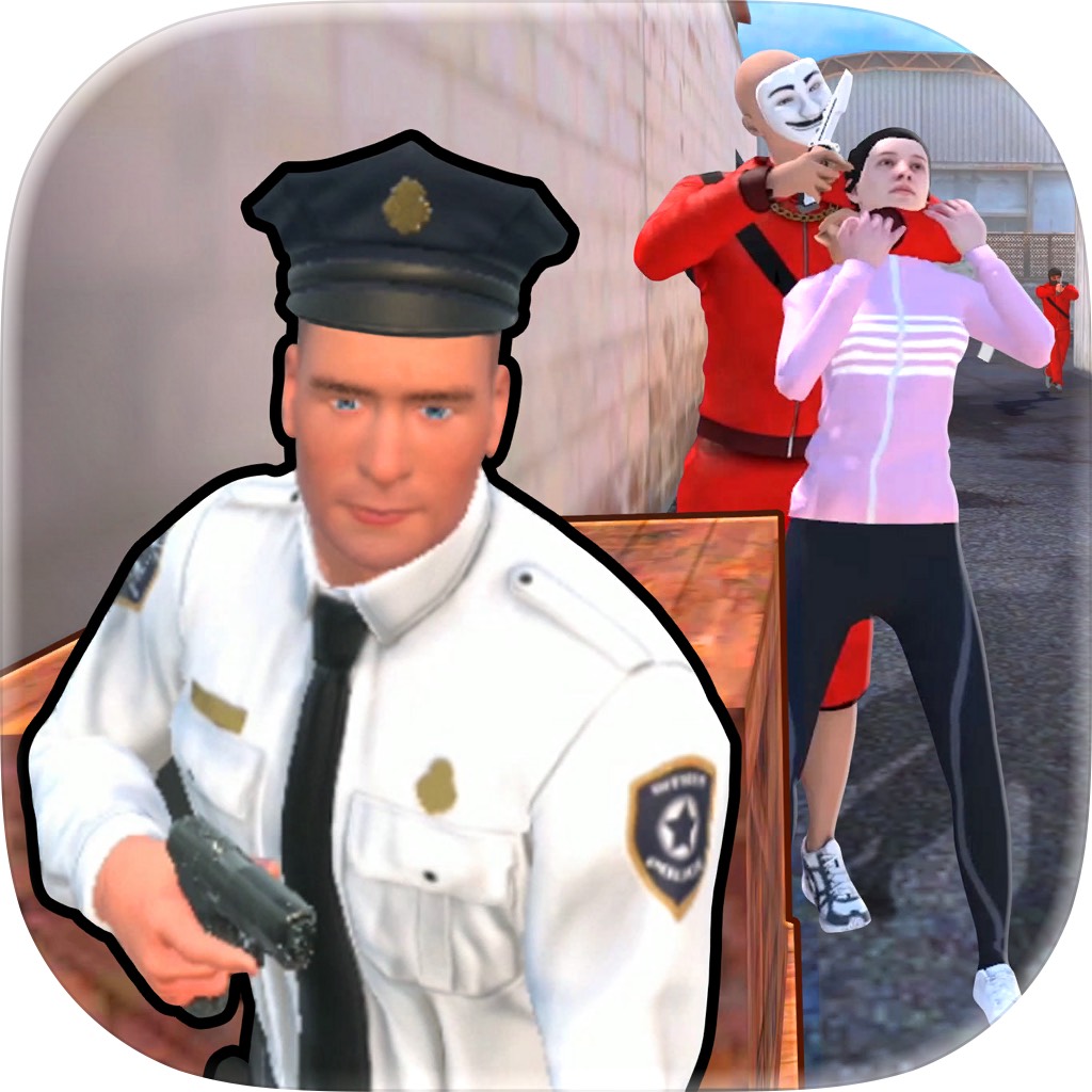 Apple App Store cover for Rescue Cop: Shooting Game