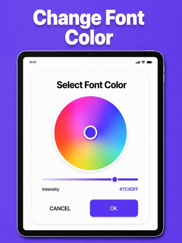 Custom Keyboard Fonts & Themes iPad screenshot